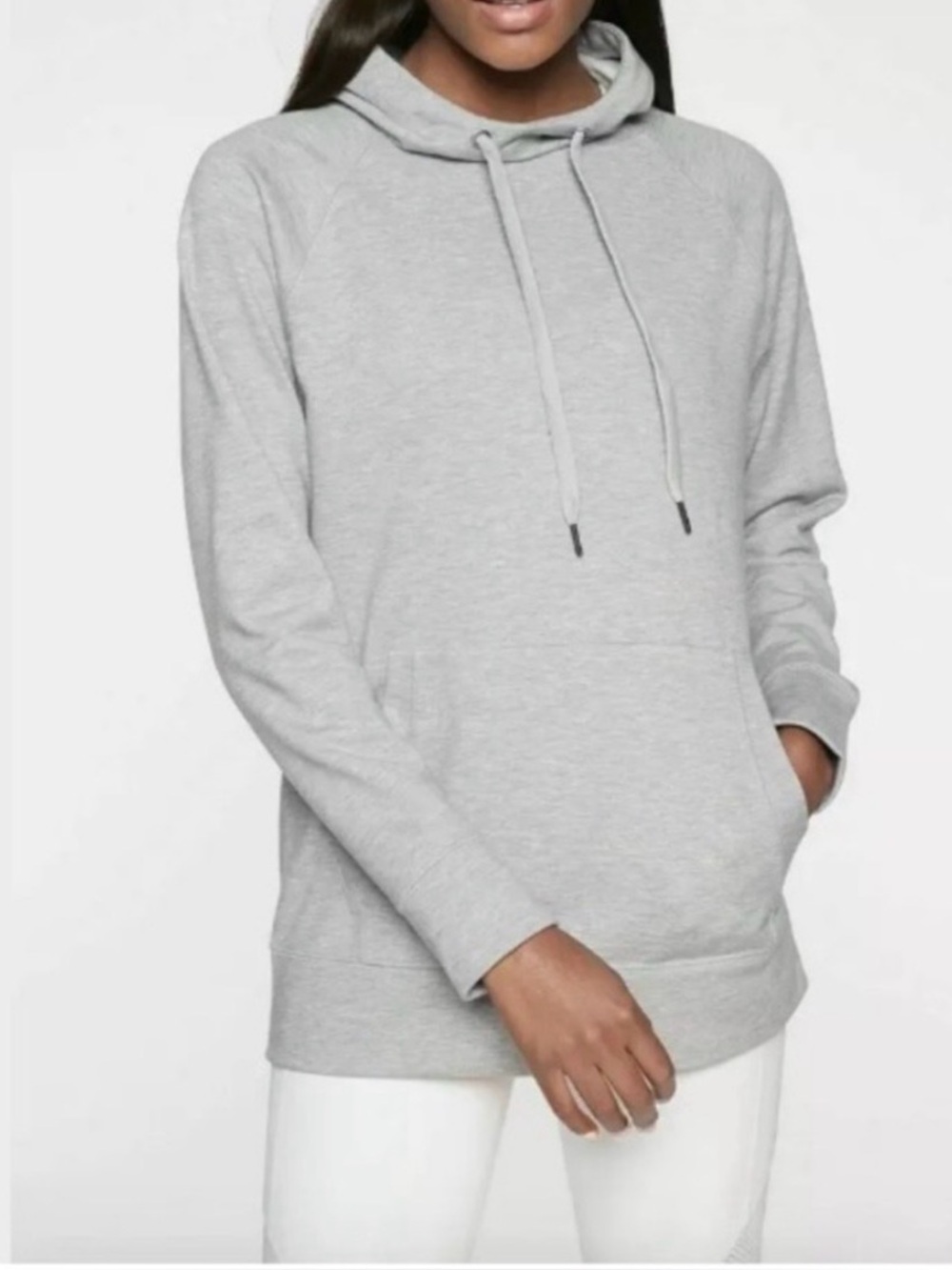 Athleta Gray Incline Oversized Relaxed Hoodie Sweatshirt